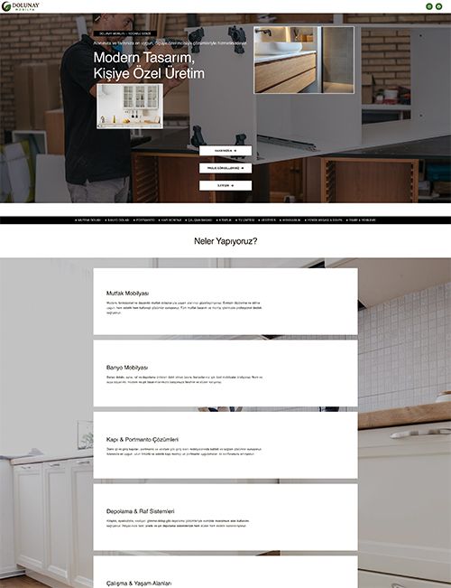 “Website Design & Development” project for furniture company