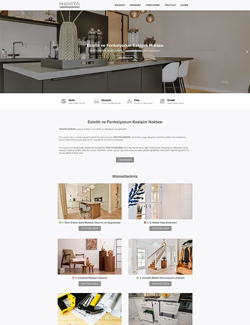 “Website Design & Development” project for Nuvita Design