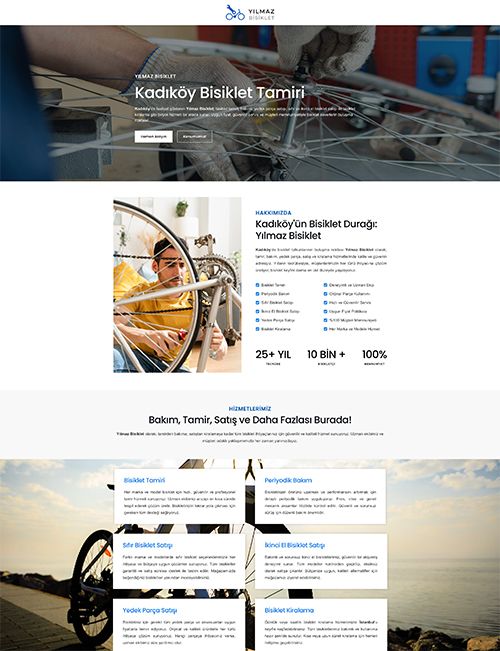 “Website Design & Development” project for bike shop