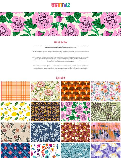 “Website Design & Development” project for pattern designer