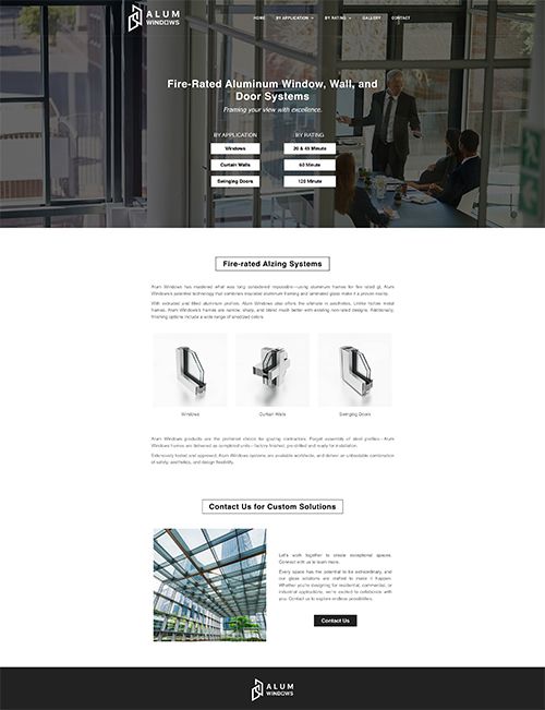 “Website Design & Development” project for Alum Windows