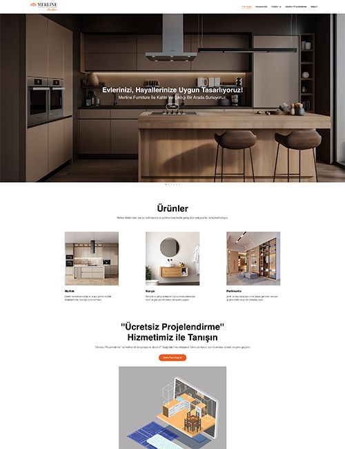 “Website Design & Development” project for Merline Furniture