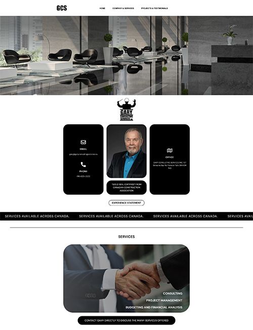 “Website Design & Development” project for Gary Consulting Services